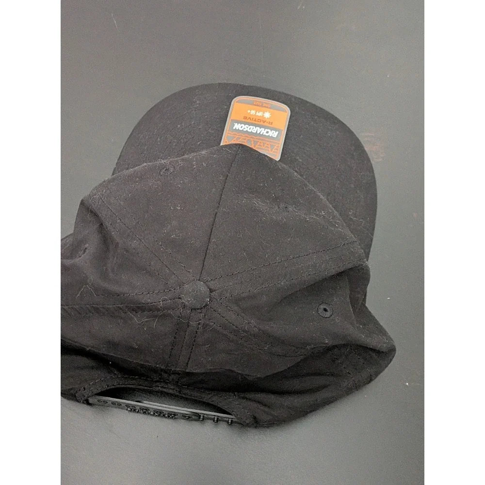 Richardson Active‎ Snapback Hat Black Emerald Logo OSFM